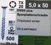 5,0x 50 mm DNS/Plus Schraube,Stahl verz.blau,Fräsrippe